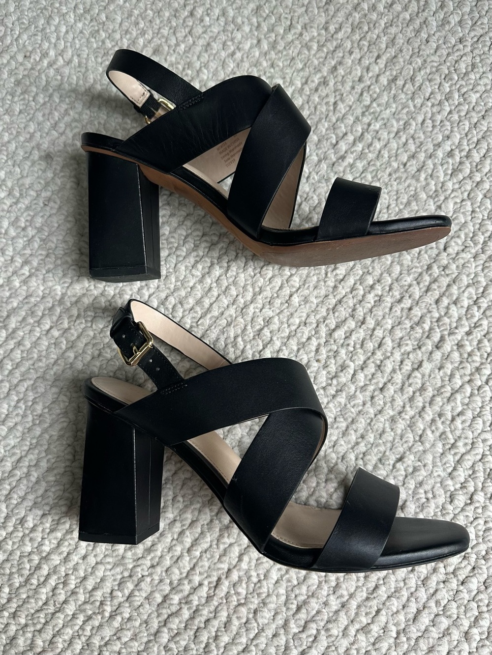 Cole Haan black strappy sandals